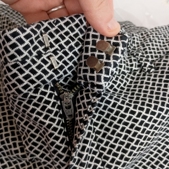 GAP Khakis Black and White Houndstooth‎ Slim City Pants Work Trousers(#1,429) - Picture 3 of 8